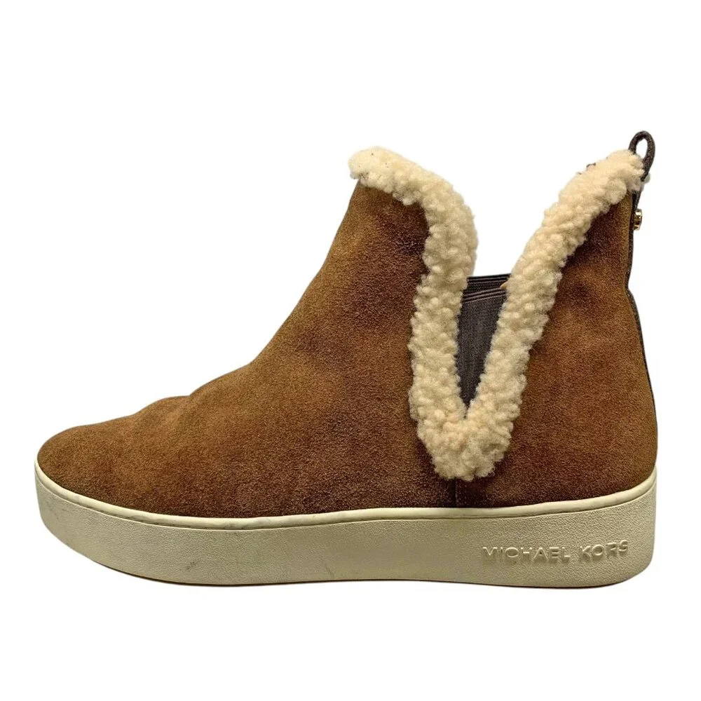 MICHAEL Michael Kors‎ Ashlyn Suede Shearling Lined Booties